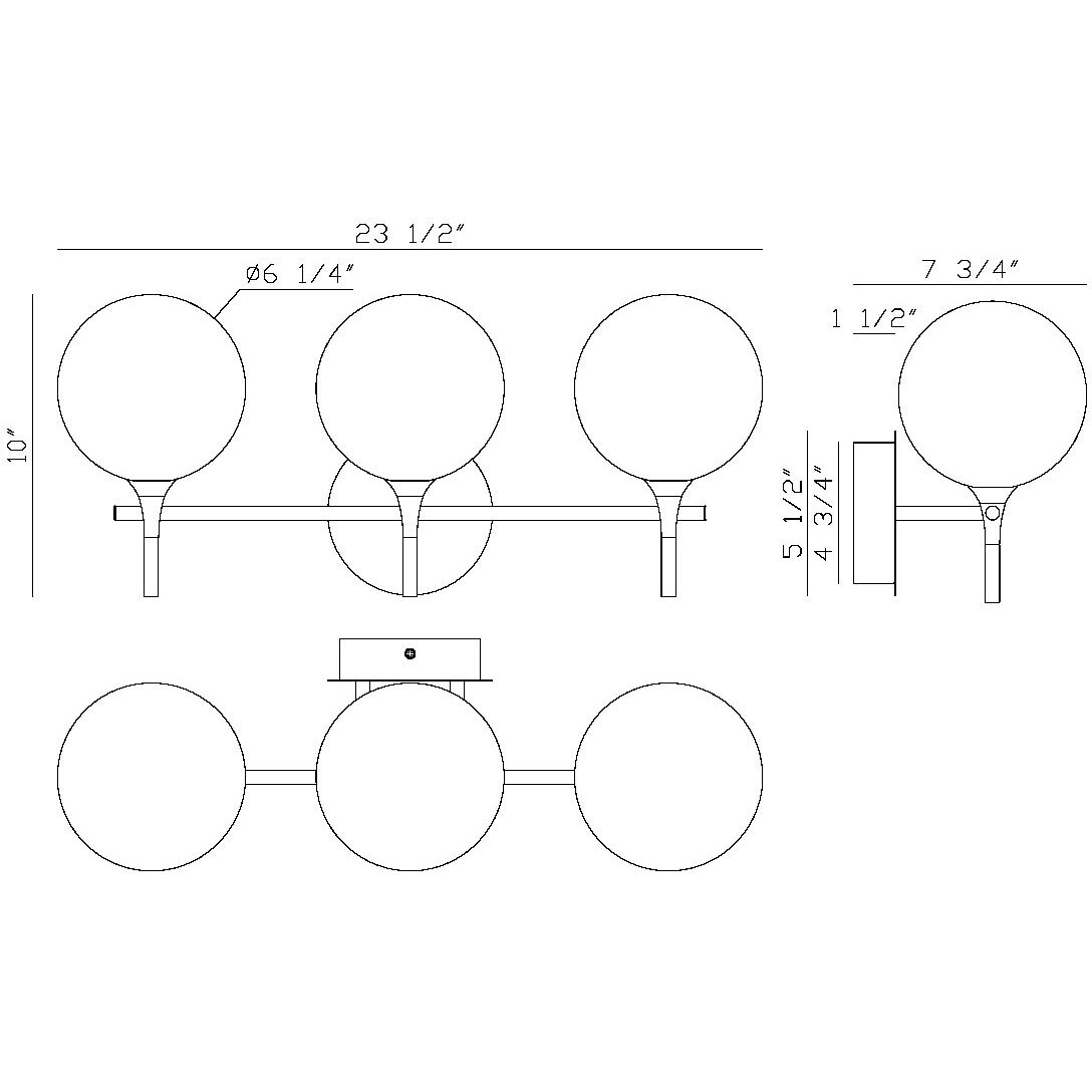 Iissa 3 Light 23.63 inch Satin Nickel Vanity Light Wall Light in Smoke